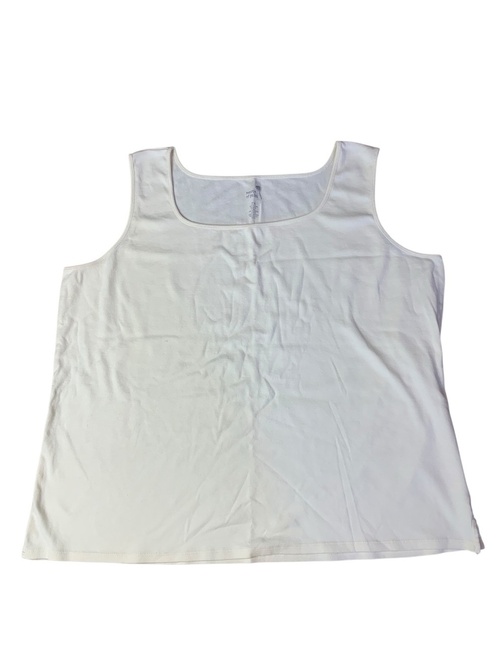 Hearts of Palm White Tank Top - Women's 2X